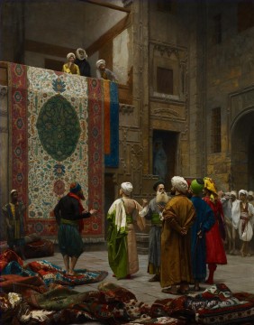 絨毯商人ジャン・レオン・ジェローム・アラブ人 Oil Paintings